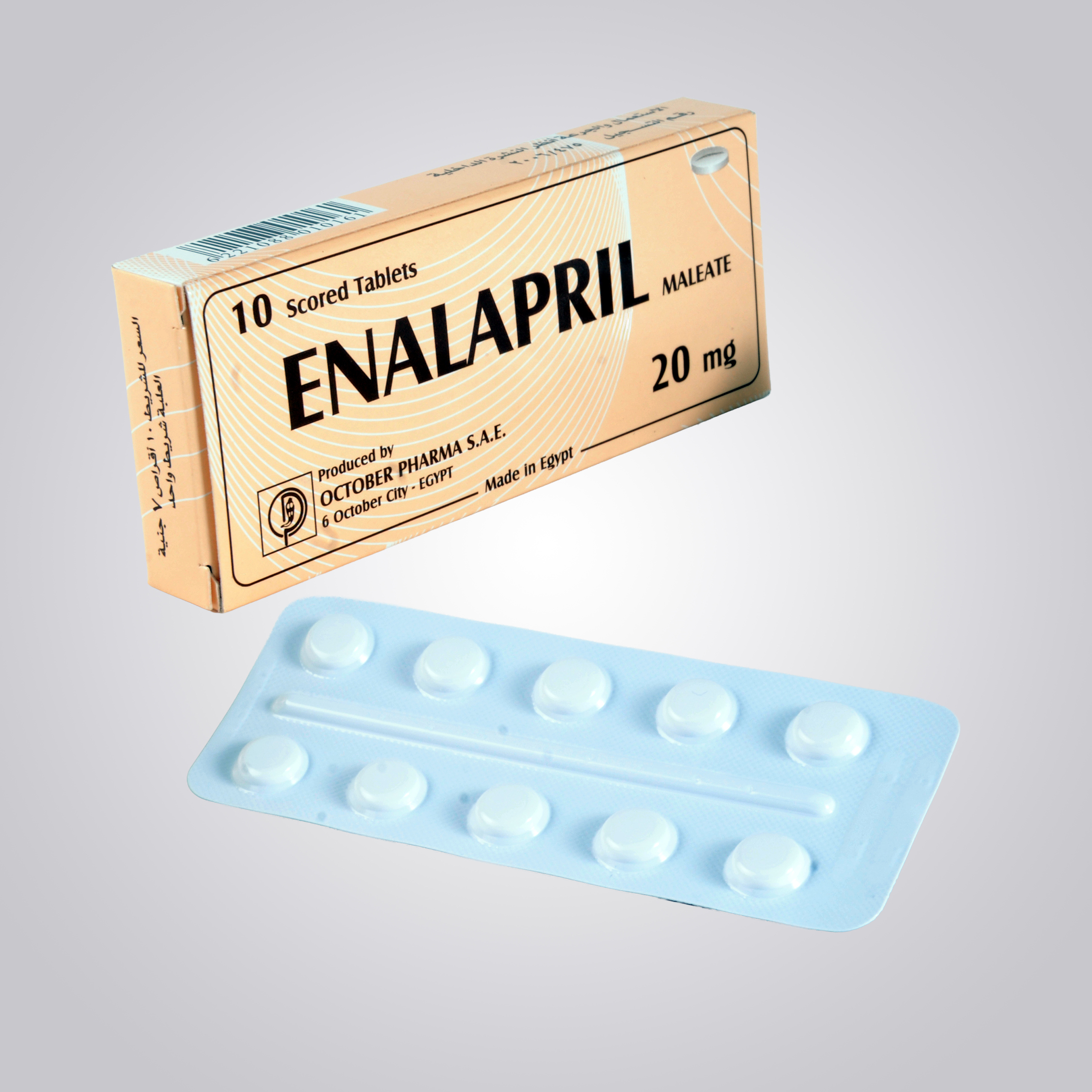 Enalapril maleate 20 mg Tablet
